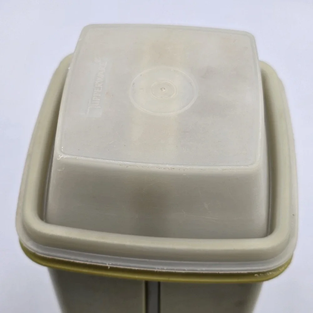 Tupperware Pickle Saver Olive Keeper Retro Avocado Green 1330 3 Piece Set 1970